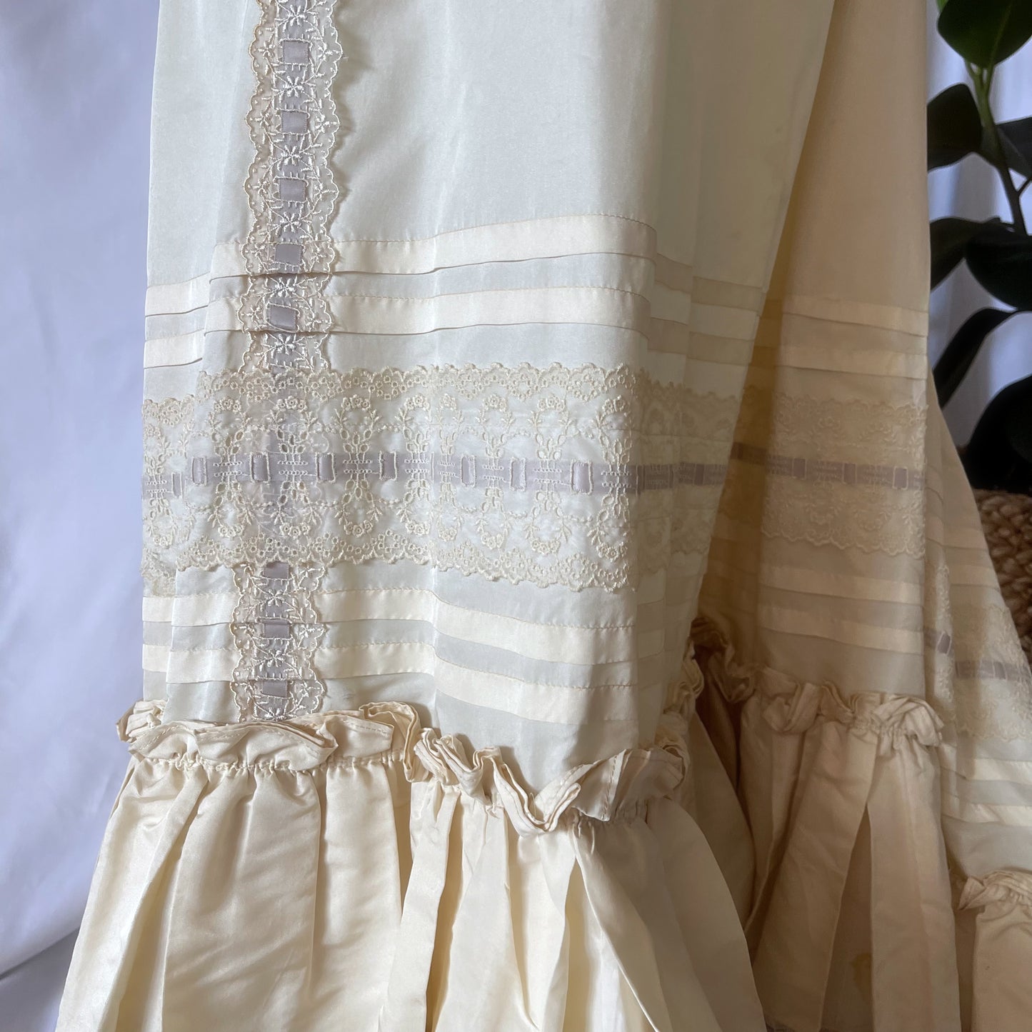 Screen Worn Vintage Petticoat Skirt with Train for Miss Diane Keaton by Wardrobe Designer Barbara Matera