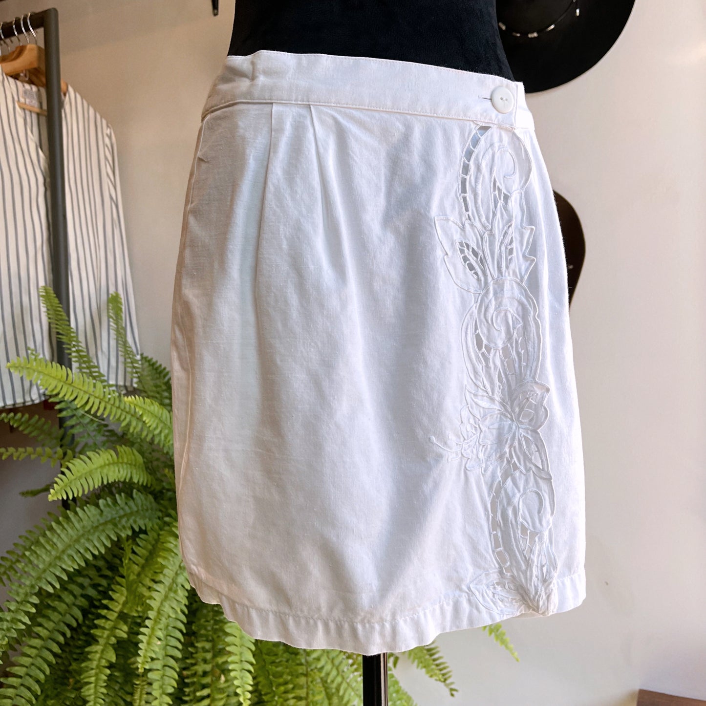80’s Vintage I. Magnin Nancy Johnson Cotton Skirt Set