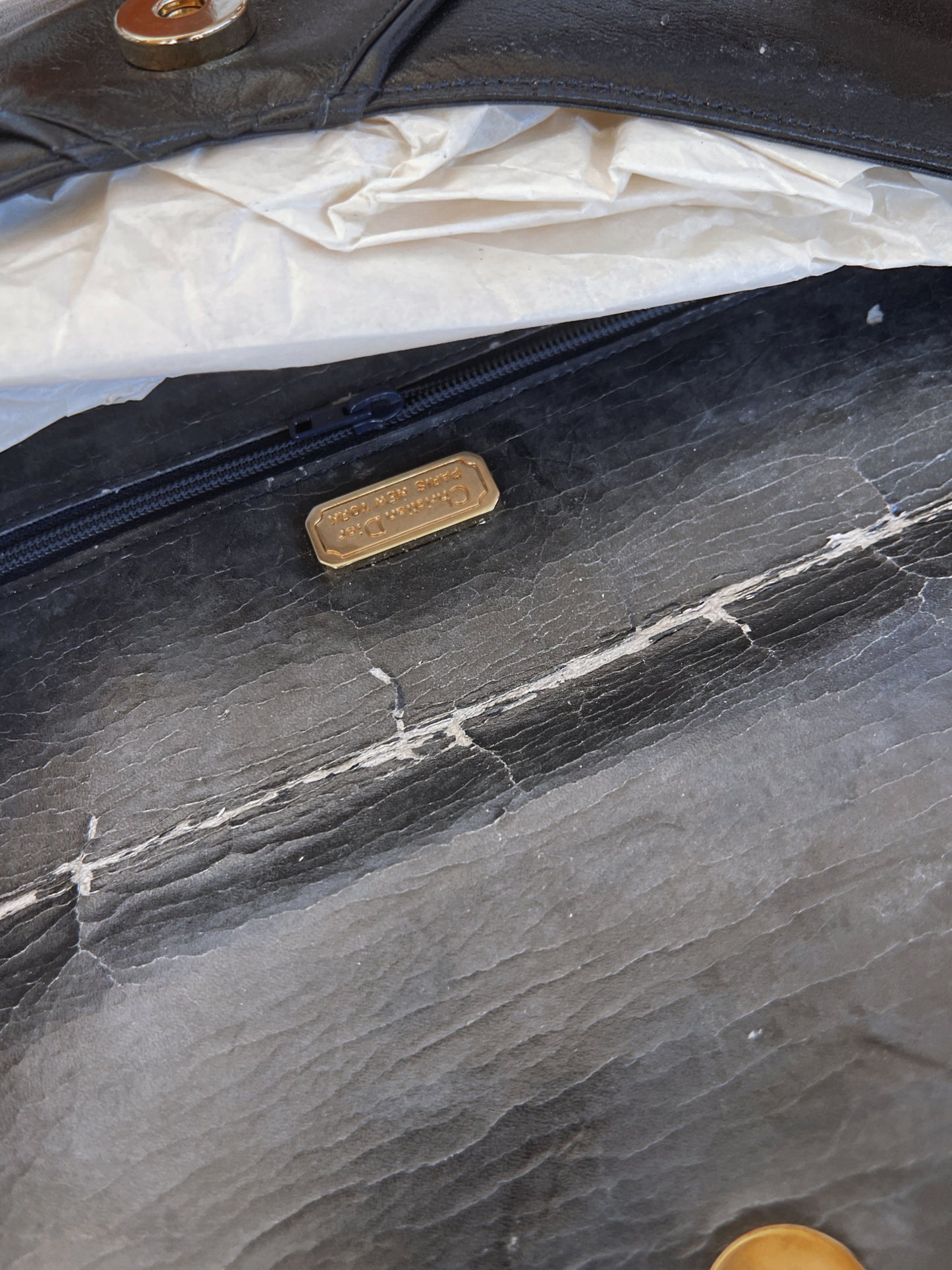 Vintage Christian Dior Envelope Clutch