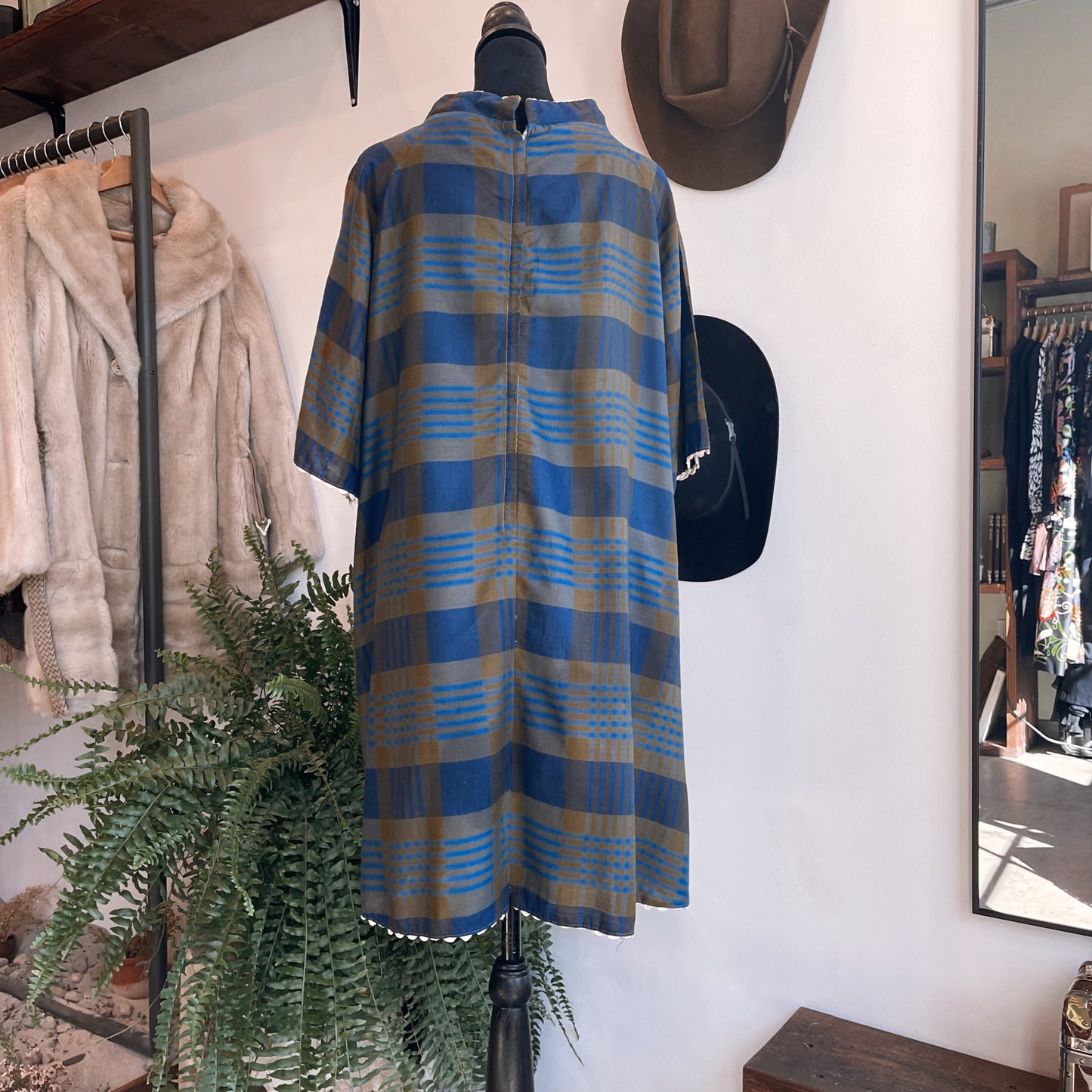 1960’s Vintage Plaid Baby Doll Dress