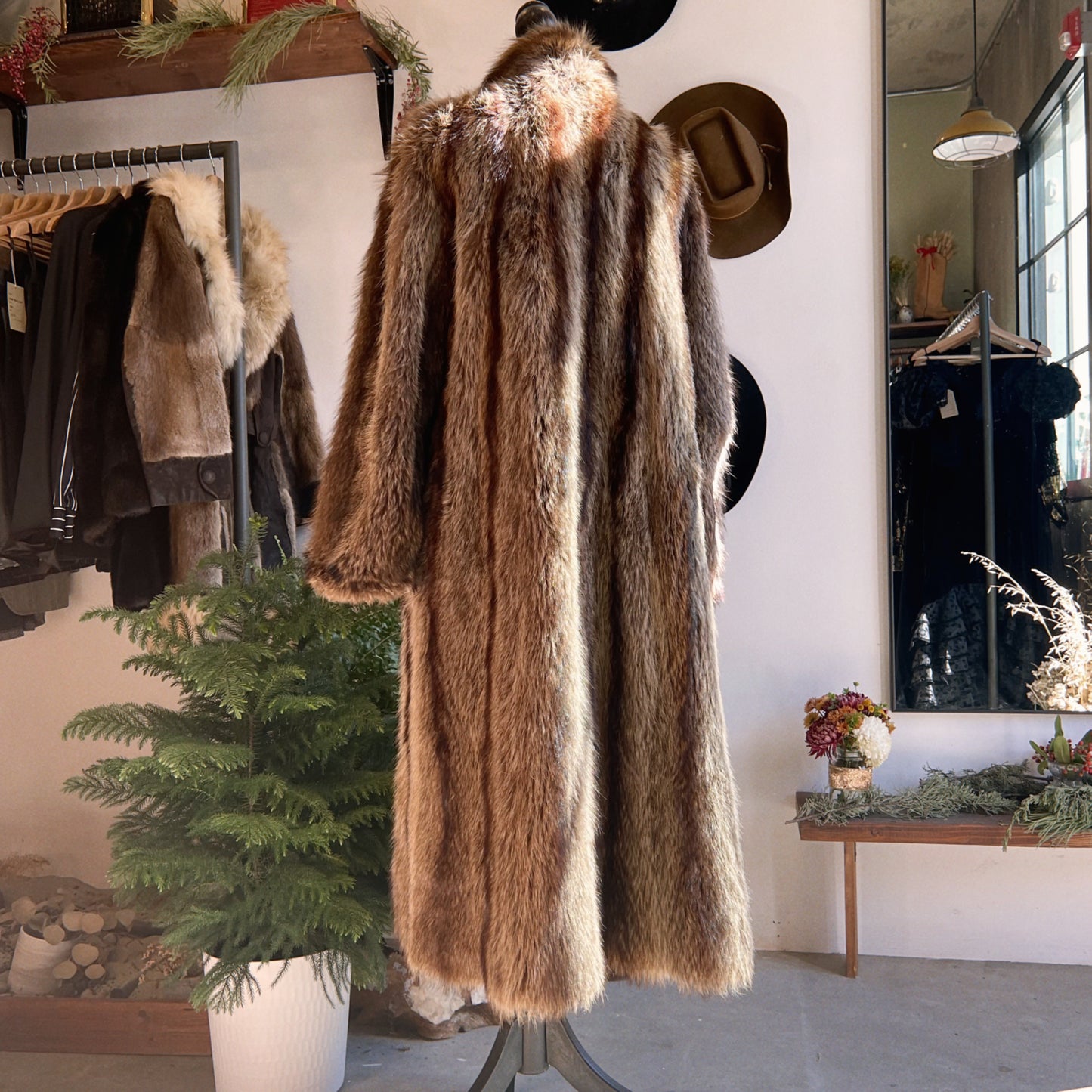RESERVED / Vintage Givenchy Haute Fourrures Raccoon Fur Coat