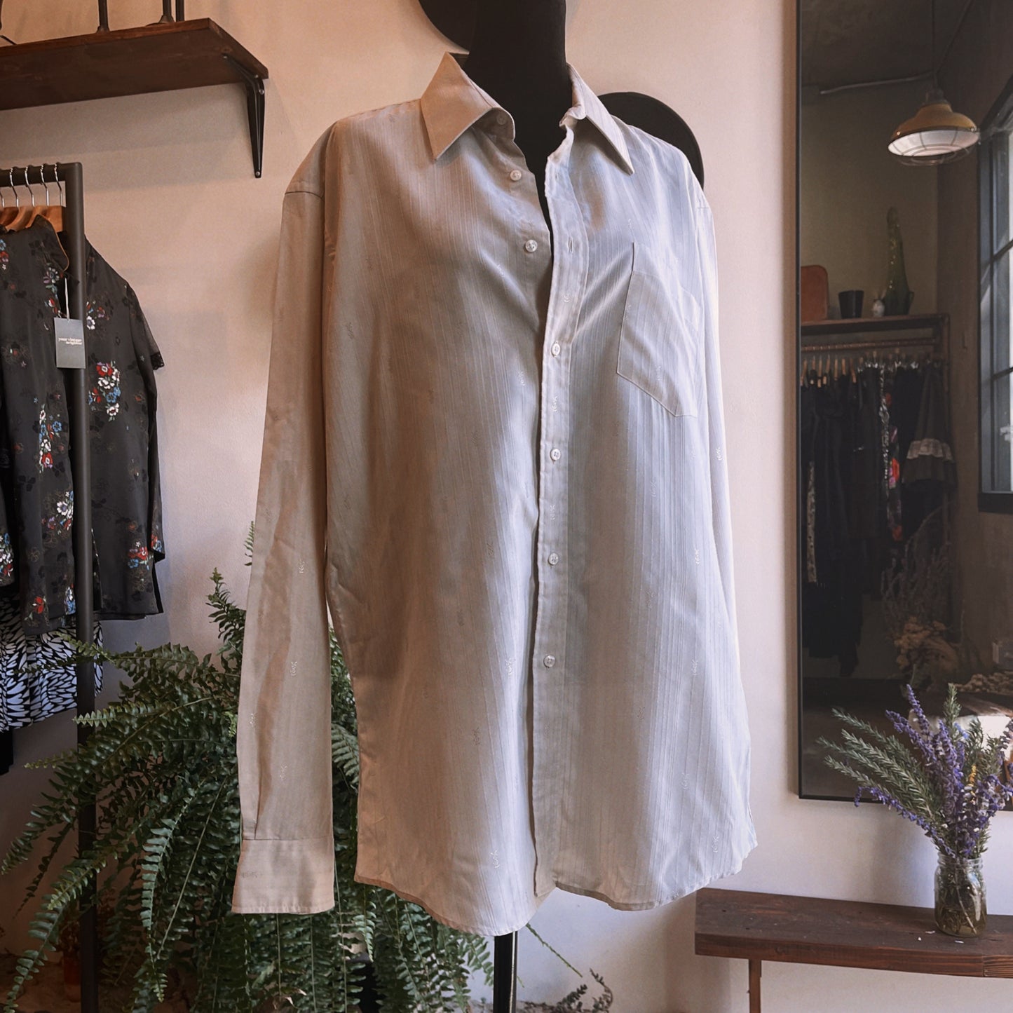 1980s Vintage YSL Yves Saint Laurent Button Up Top