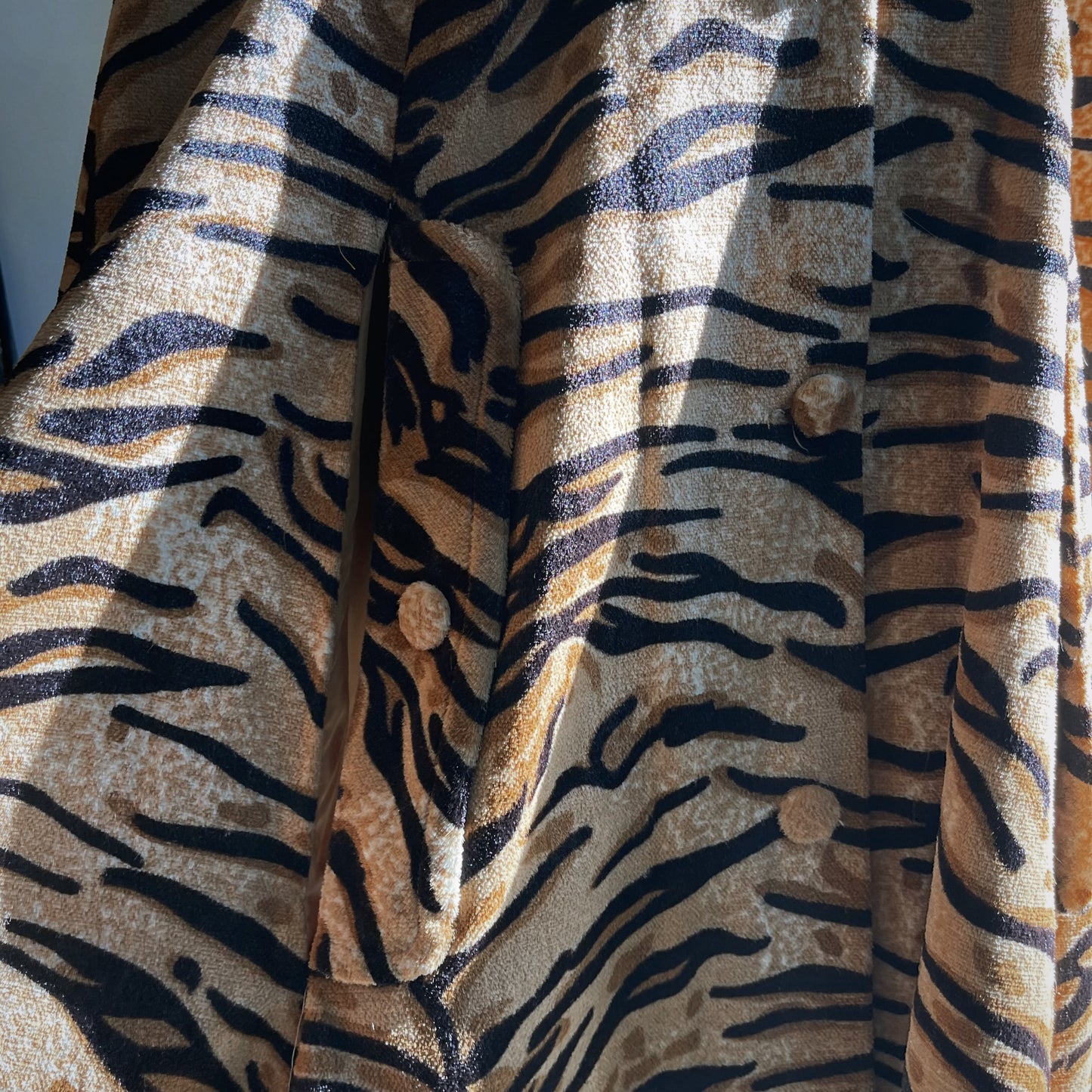 1960s Vintage Animal Print Cape