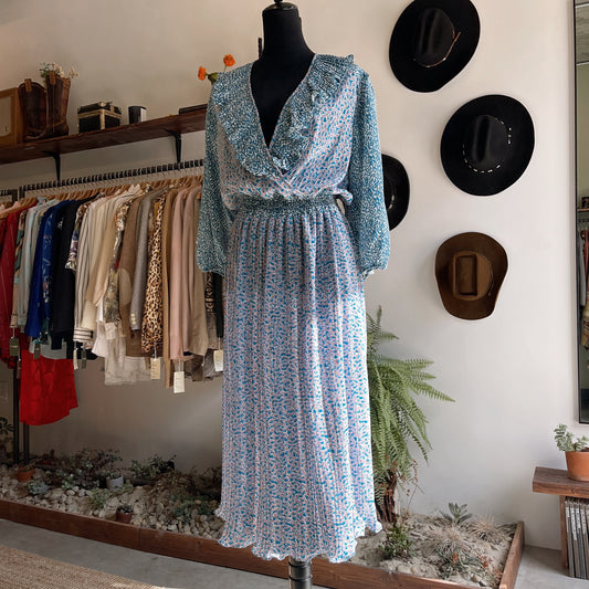 Vintage Diane Freis Georgette Bohemian Dress 80’s