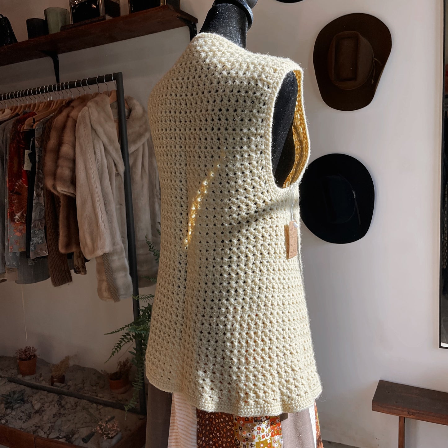 1970s Knit Vest with Chain Closure