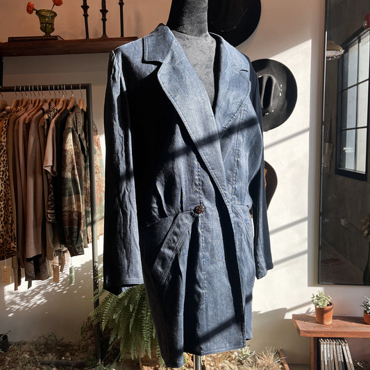 1980s Vintage Fendi 365 Blazer Blazer Dress Jacket