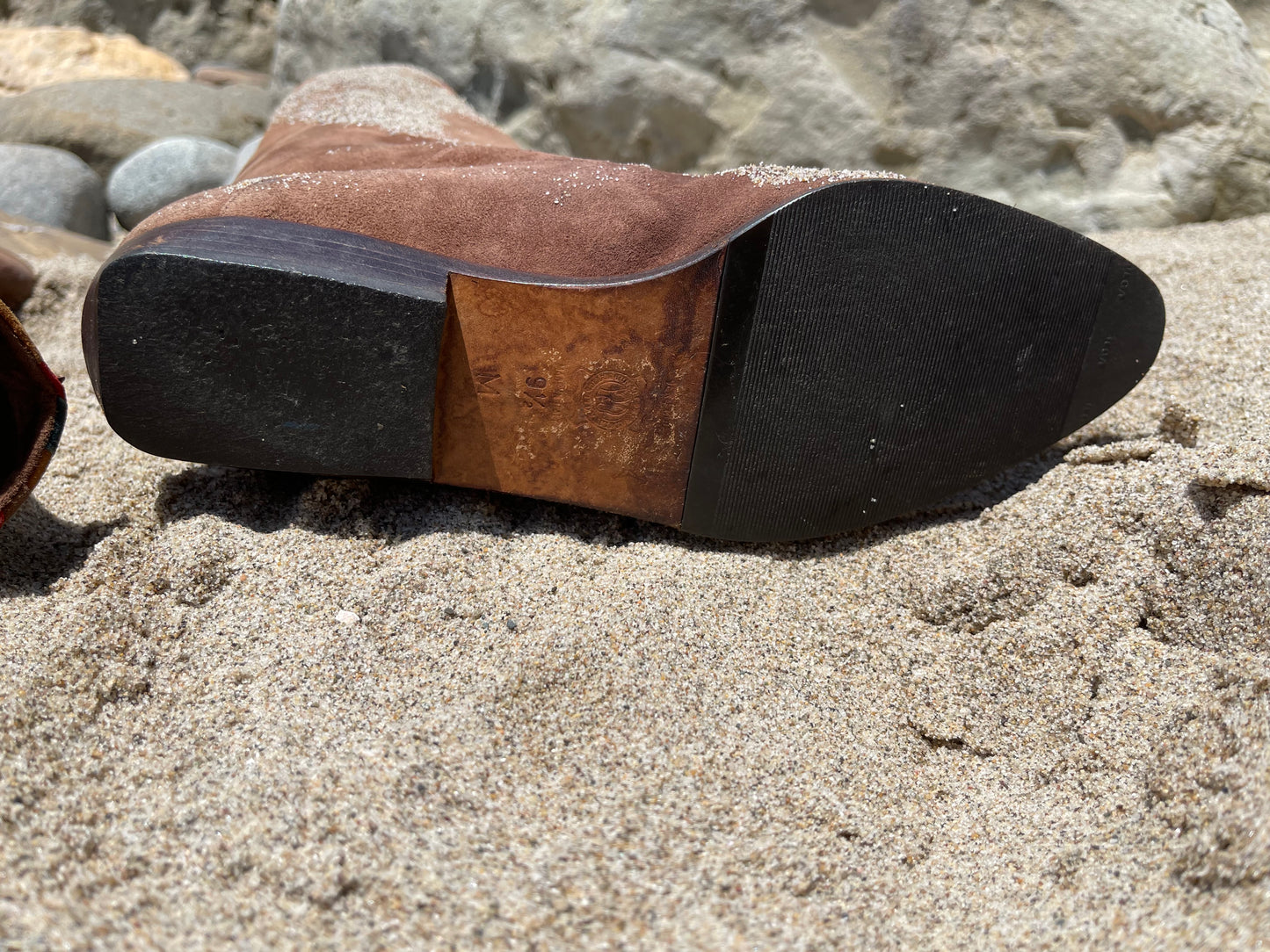 Vintage Bally Italian Suede Western Boot
