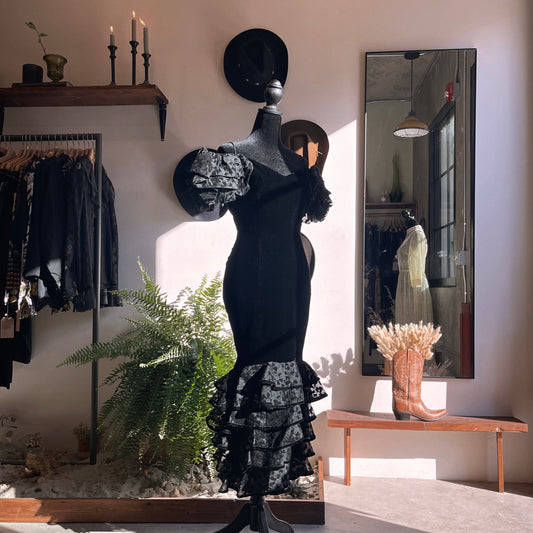 1980s Vintage Pat Richard’s Velvet Dress