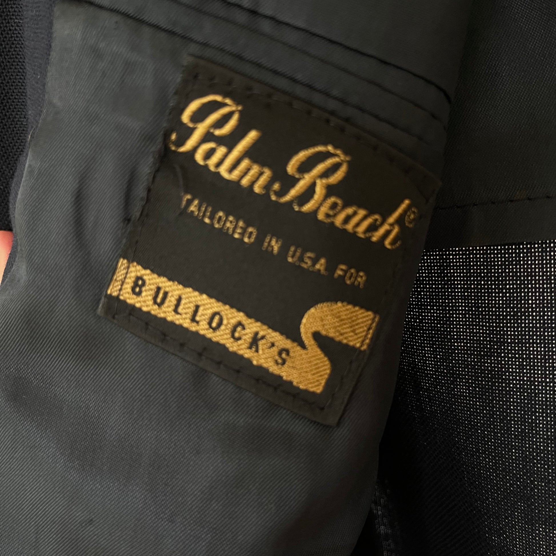 Vintage Oversized Wool Linen Blazer by Bullock’s Palm Beach 80’s - SHOP EZRA