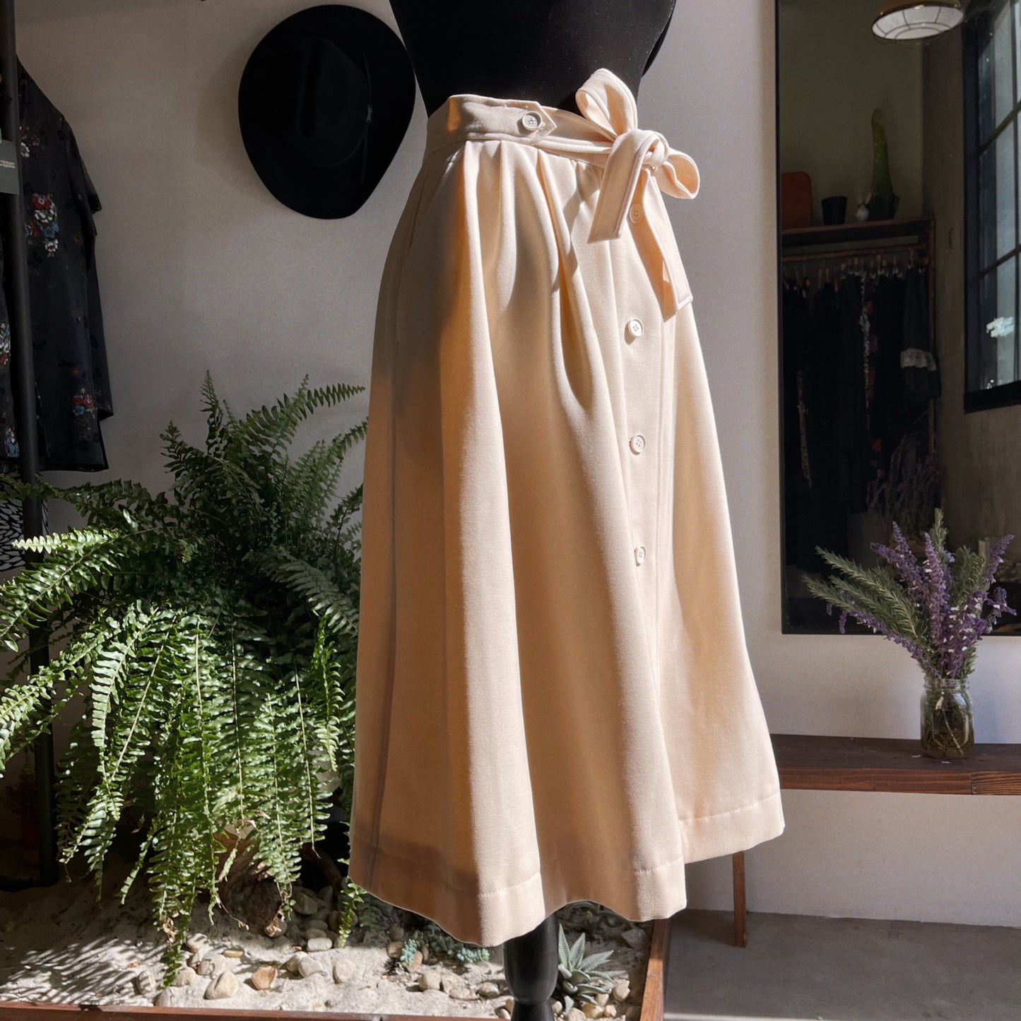 1970s Vintage Yves Saint Laurent Wool Skirt