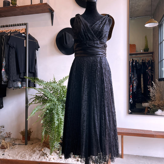 Antique Black Lace Dress