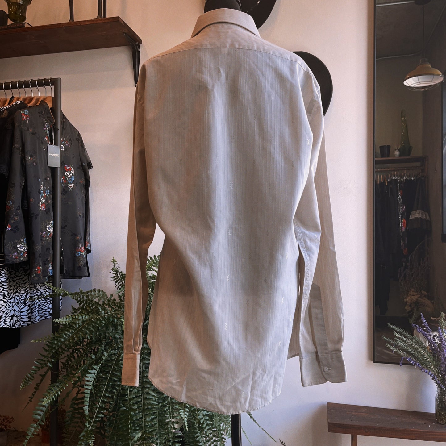 1980s Vintage YSL Yves Saint Laurent Button Up Top