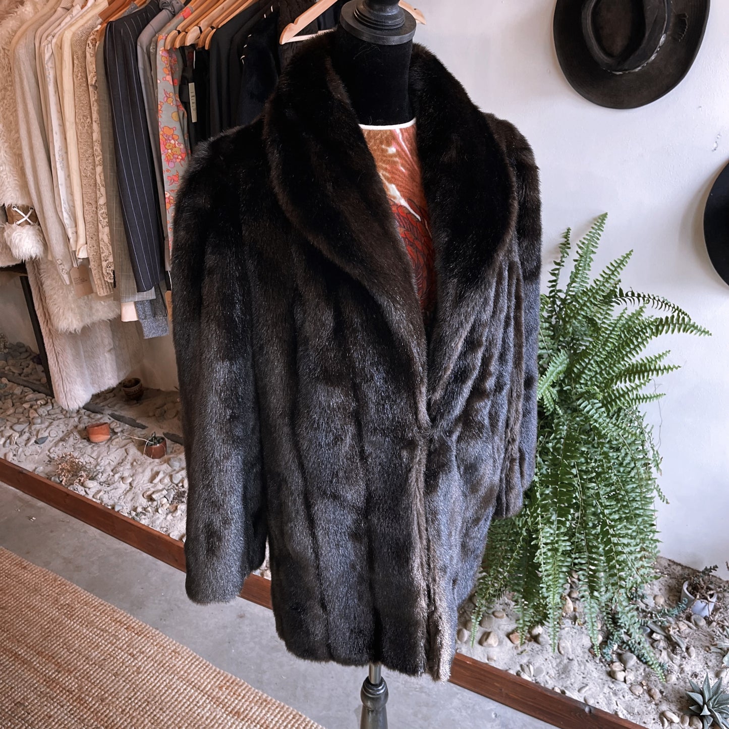 1970s Vintage Lilli Ann for Adolph Schuman Faux Fur Coat