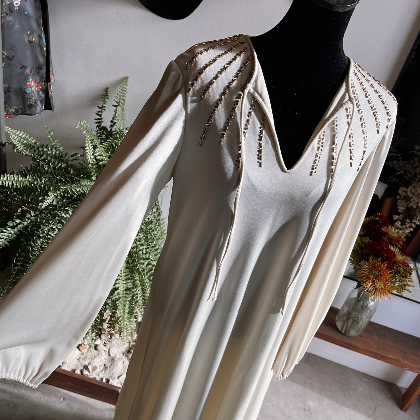 1970s Vintage Nat Kaplan Couture Knit Dress