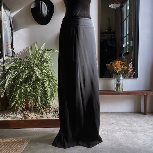 Vintage La Perla Full Length Black Skirt