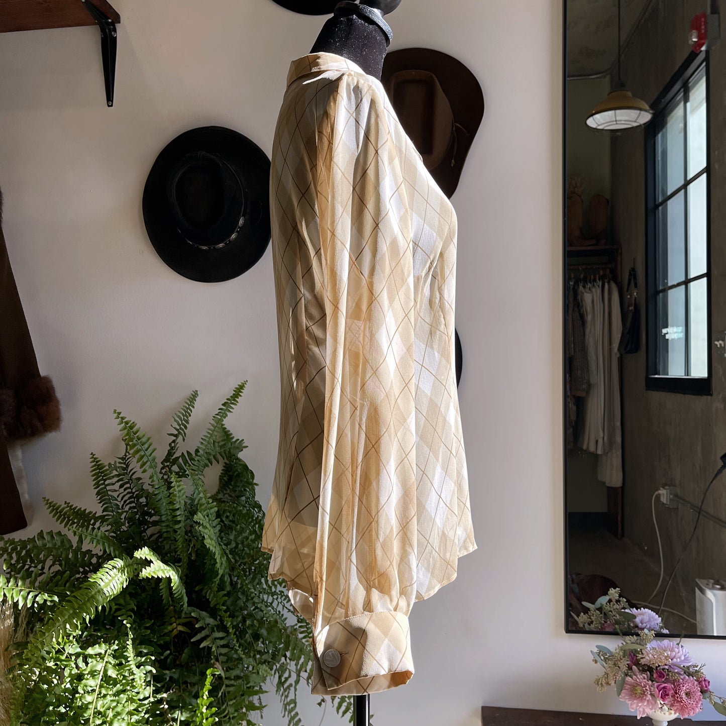 Vintage Valentino Silk Sheer Blouse