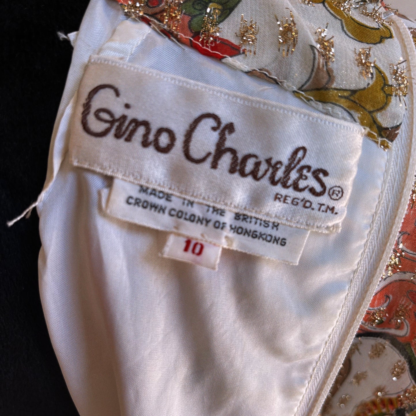 1960s Vintage Couture Gino Charles