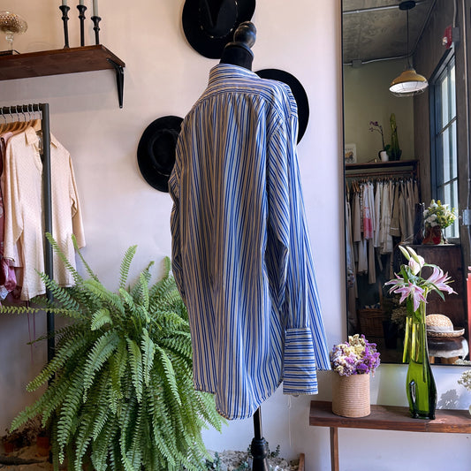 90’s Burberry’s Striped Cotton Button Up