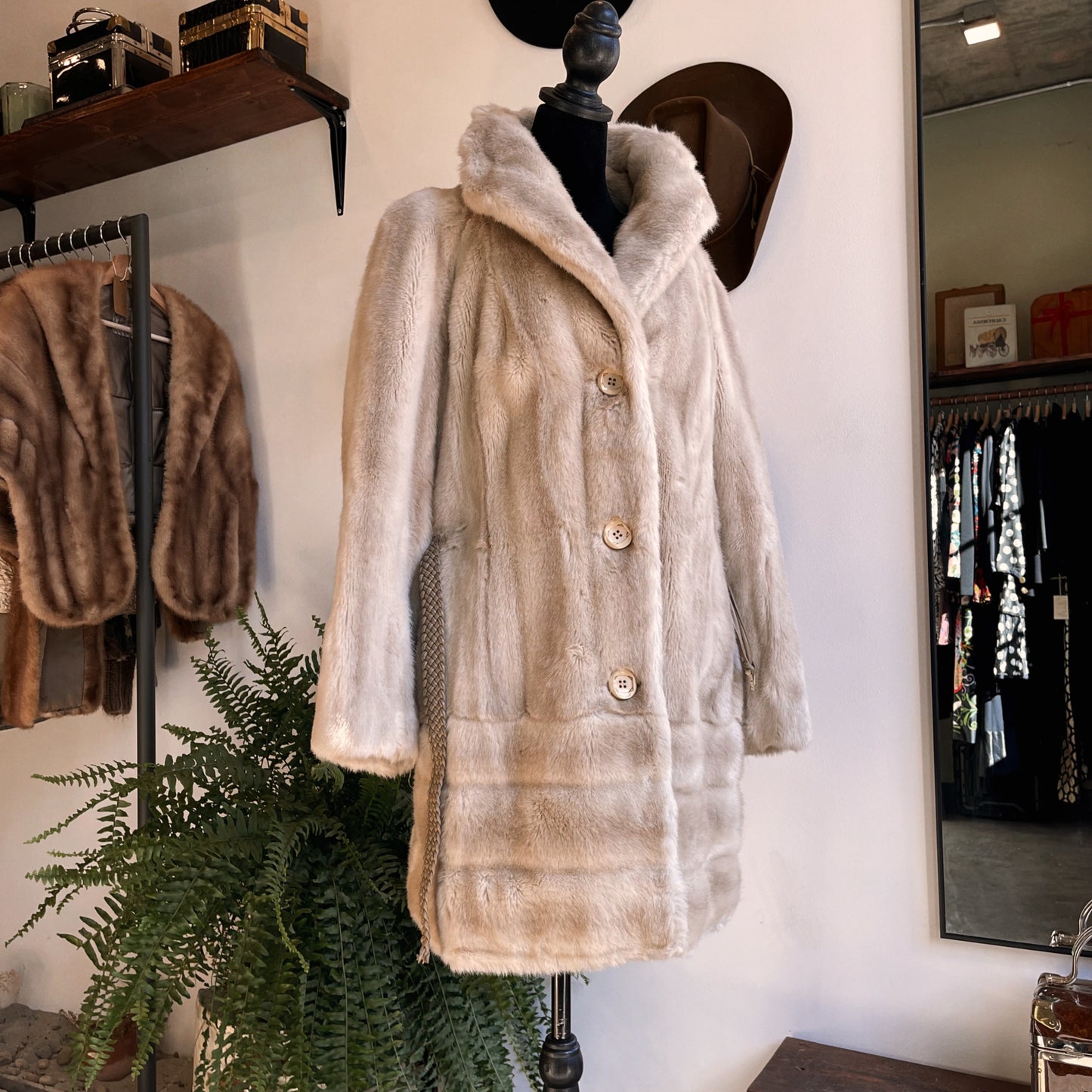 1970s Vintage Tissavel France Fur Jacket