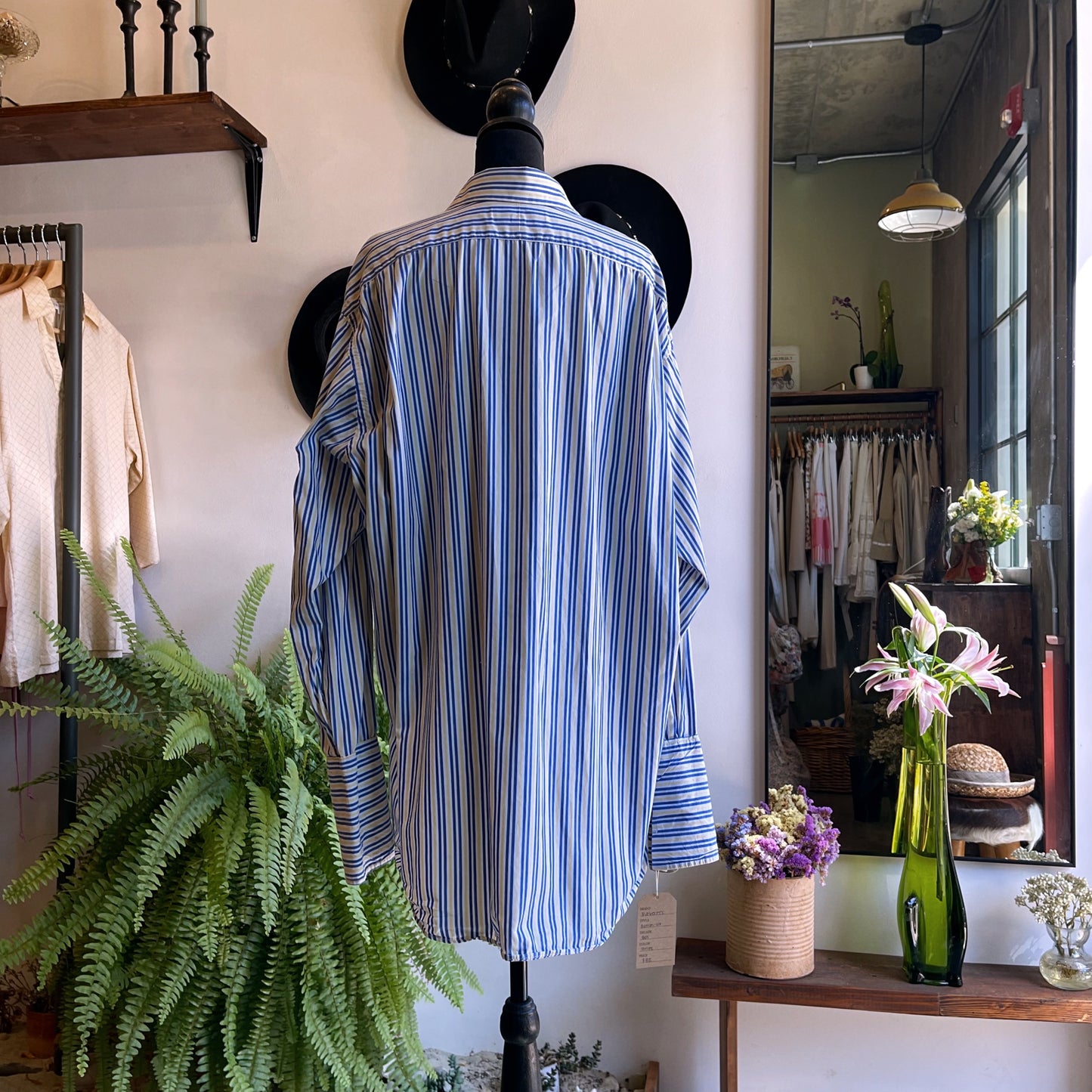 90’s Burberry’s Striped Cotton Button Up