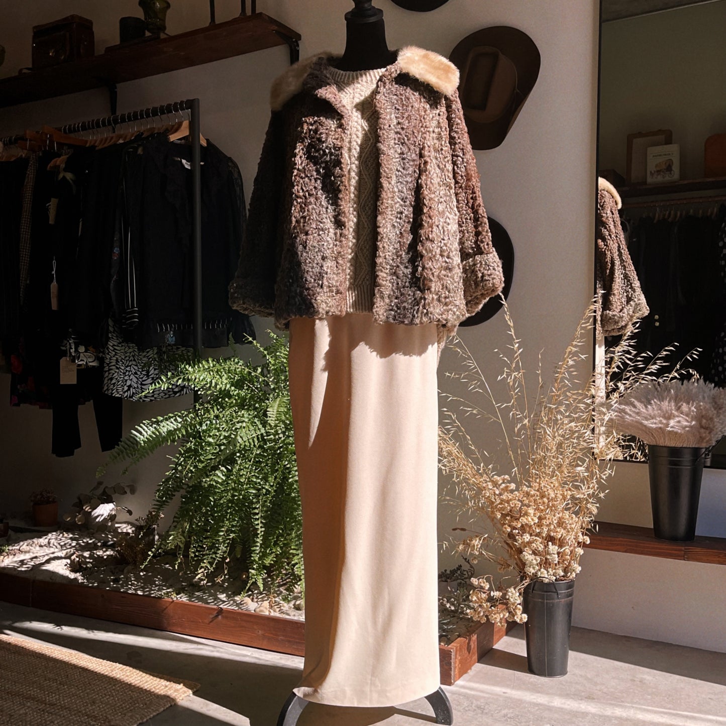 1960s Vintage Greenblatt’s Lamb and Mink Fur Coat