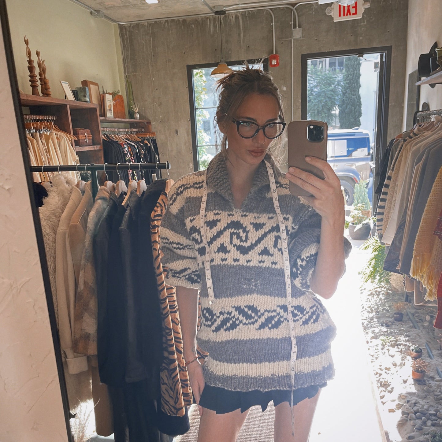 Vintage Cowichan Chunky Knit Oversized Sweater