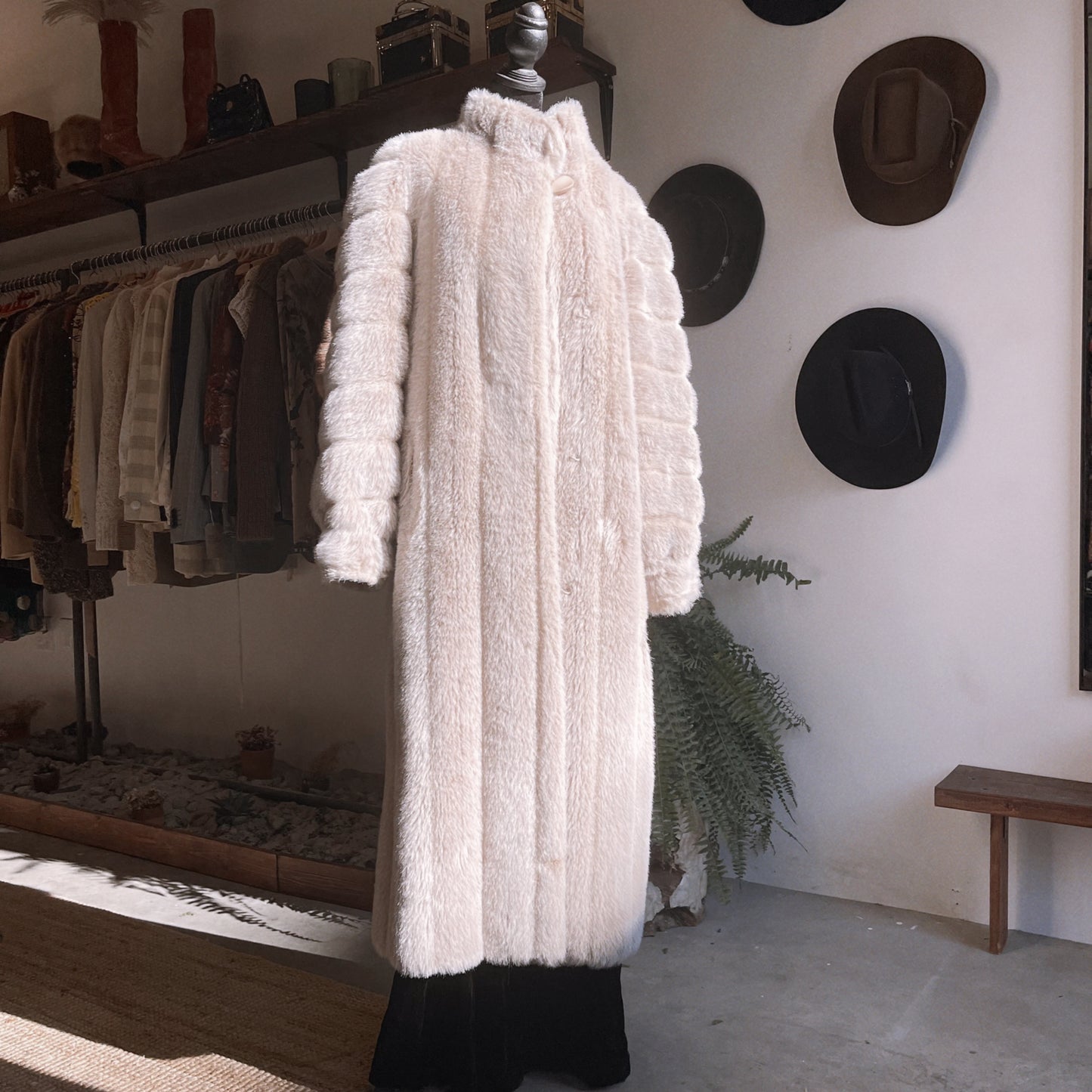 1980s Vintage Faux Fur Coat by Boulevard East