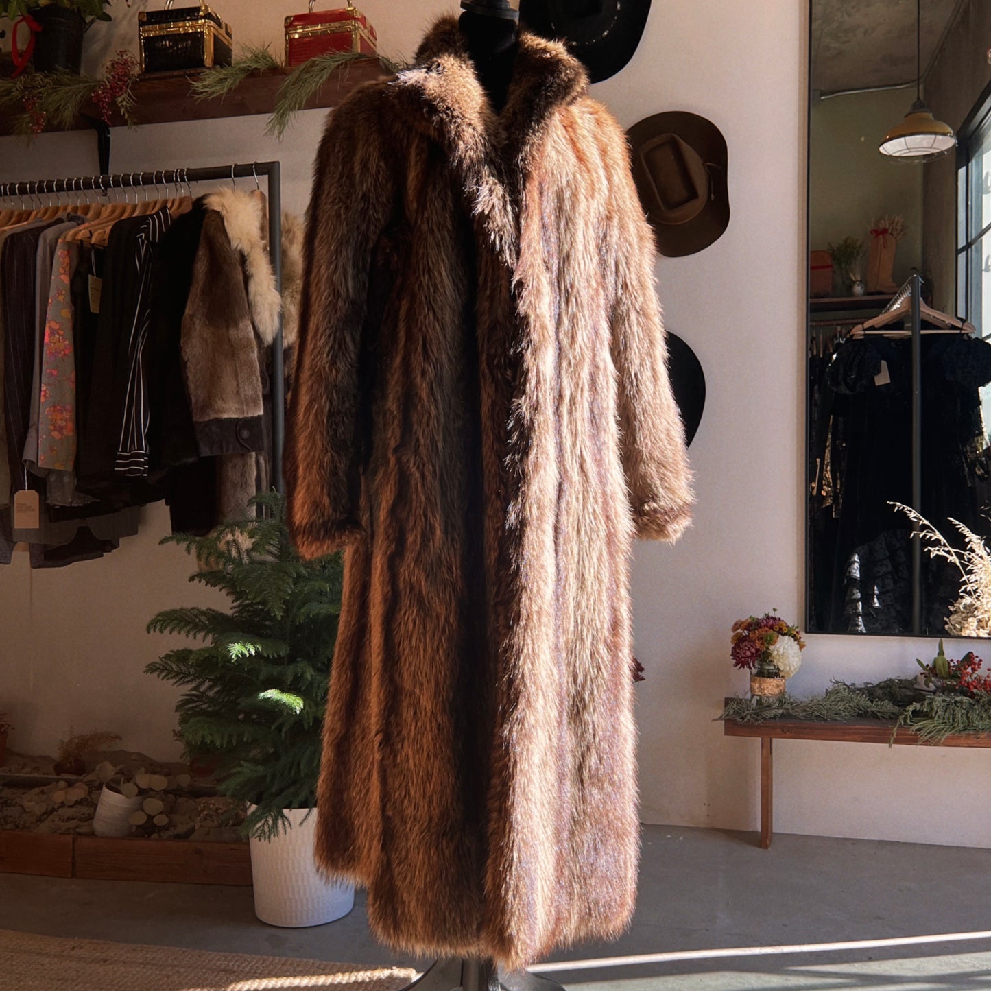 RESERVED / Vintage Givenchy Haute Fourrures Raccoon Fur Coat