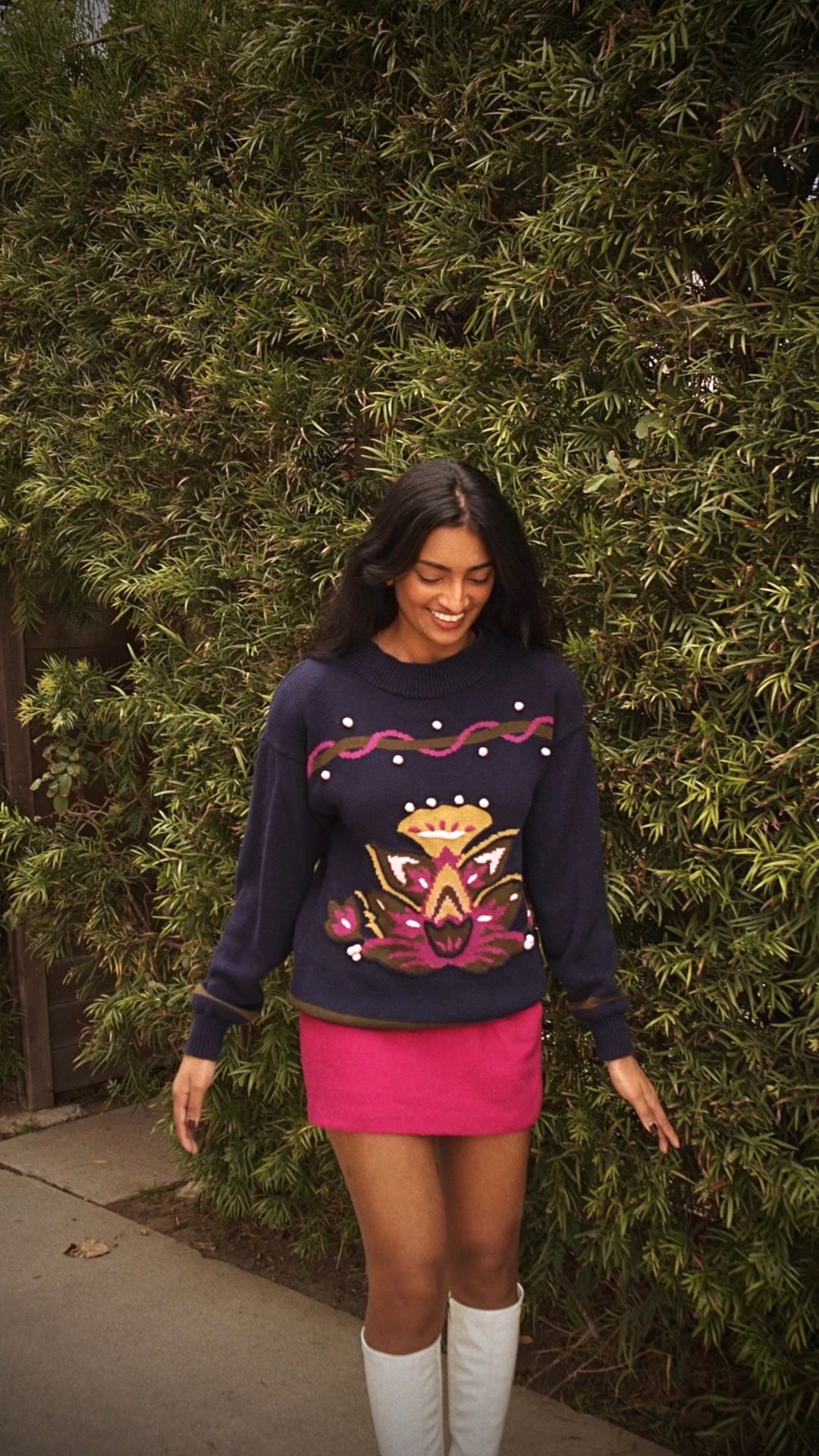 Vintage 80’s Izod Hand Knit Sweater - SHOP EZRA