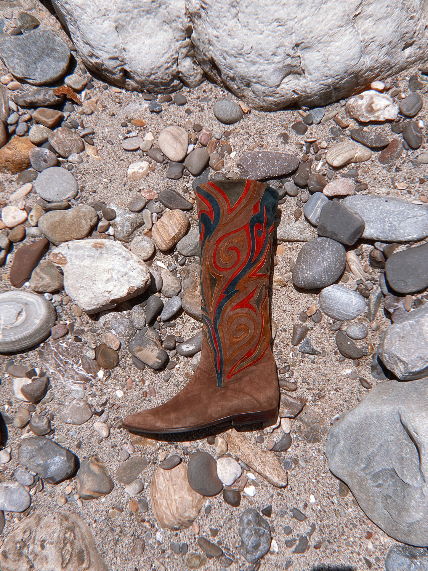 Vintage Bally Italian Suede Western Boot