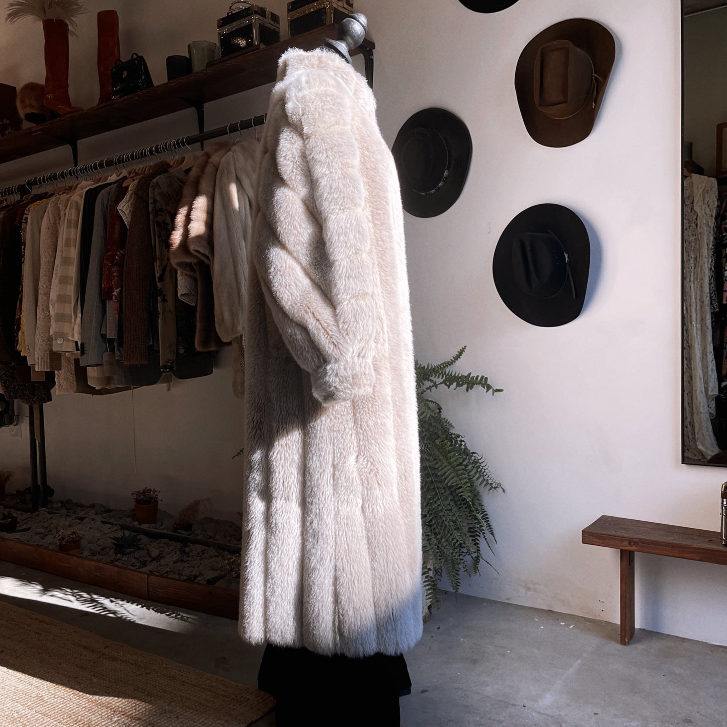 1980s Vintage Faux Fur Coat by Boulevard East