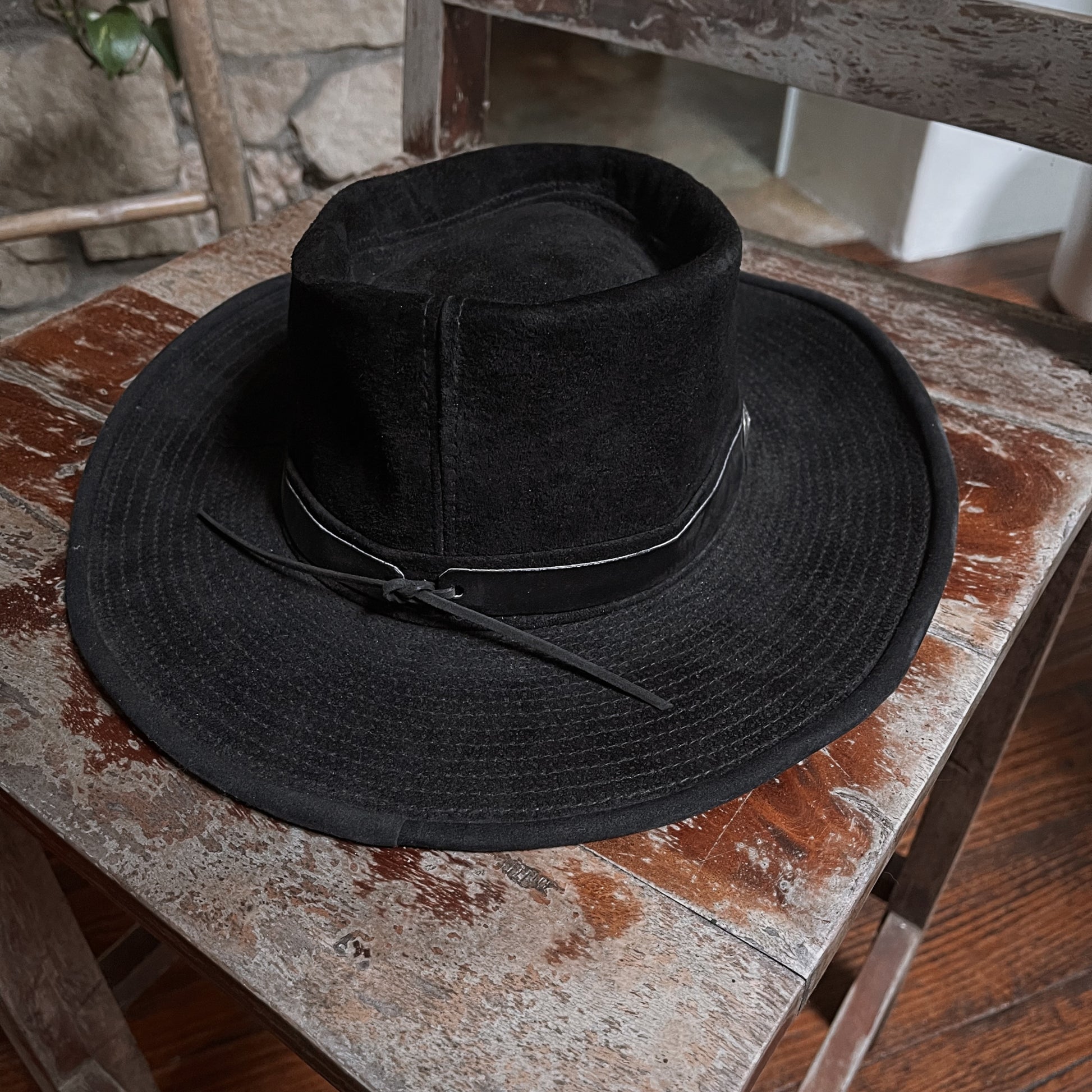 Vintage Cowboy Western Leather Hat - SHOP EZRA