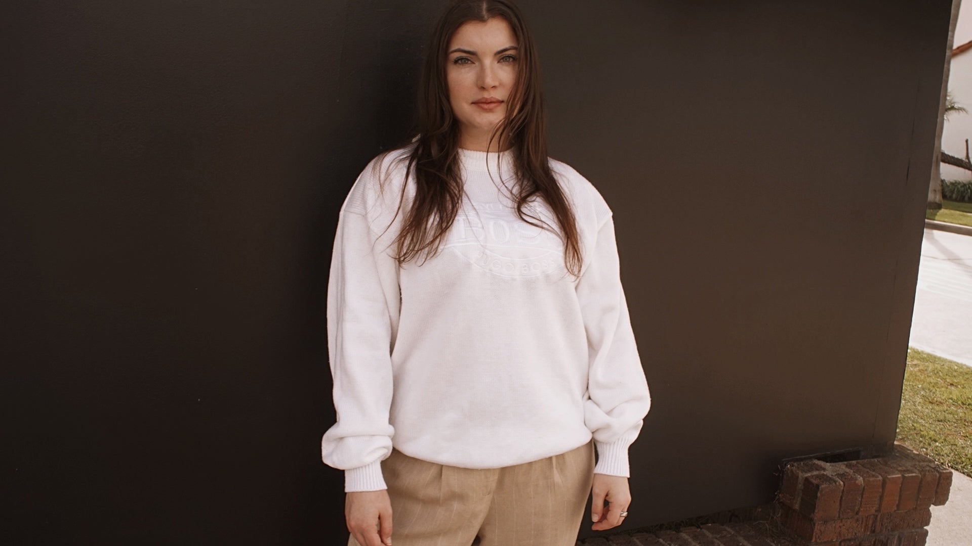 Vintage Hugo Boss Embroidered Knit 90’s - SHOP EZRA