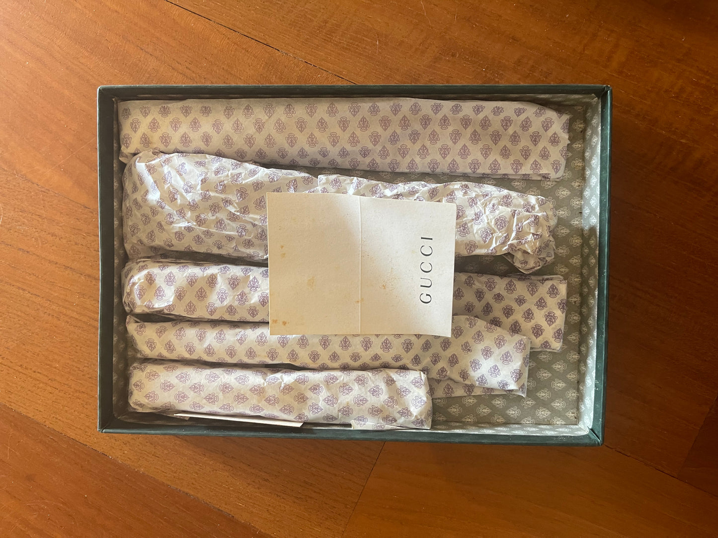 Gucci Flatware Set 42 Pieces New in Box Vintage Bamboo