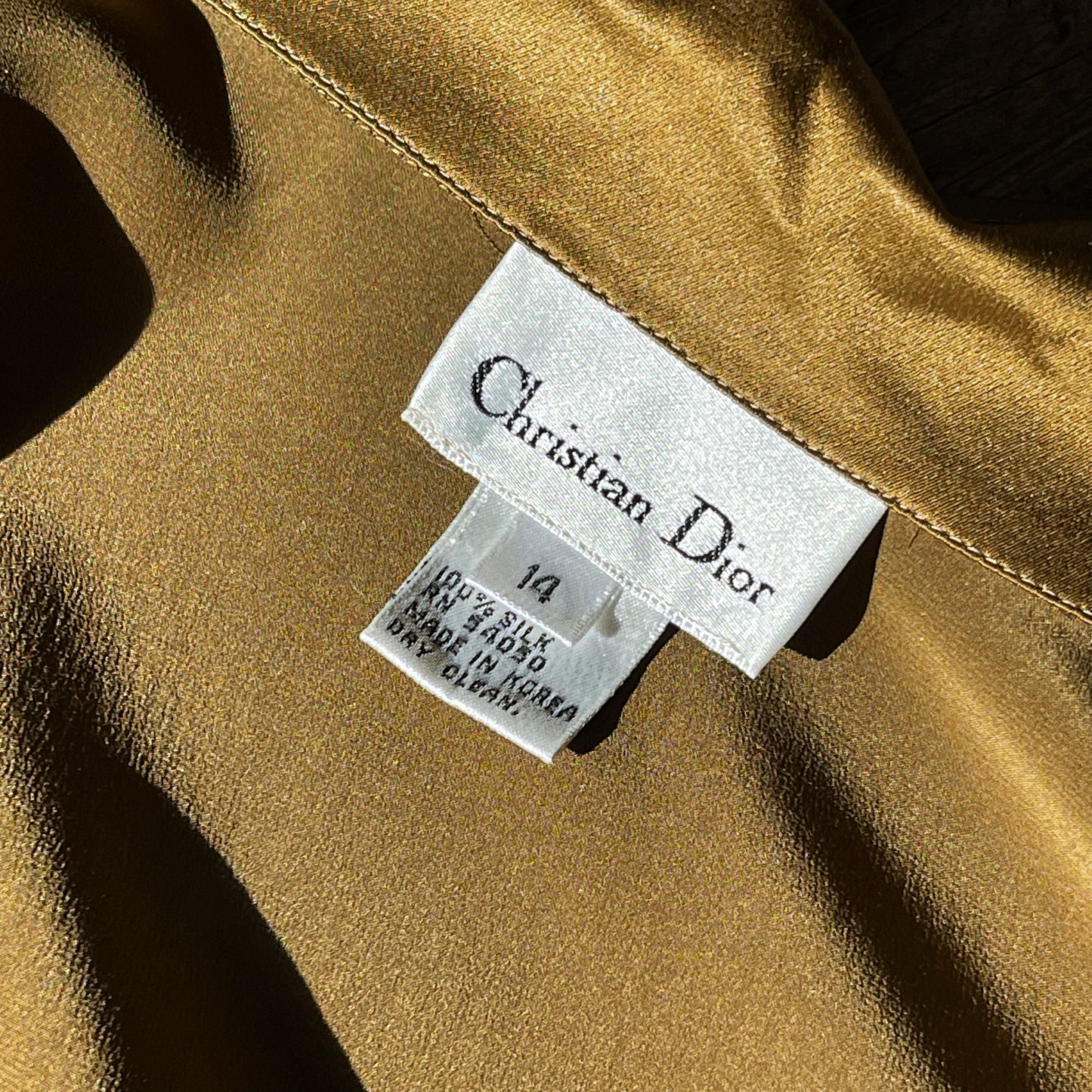Vintage Christian Dior Silk Blouse