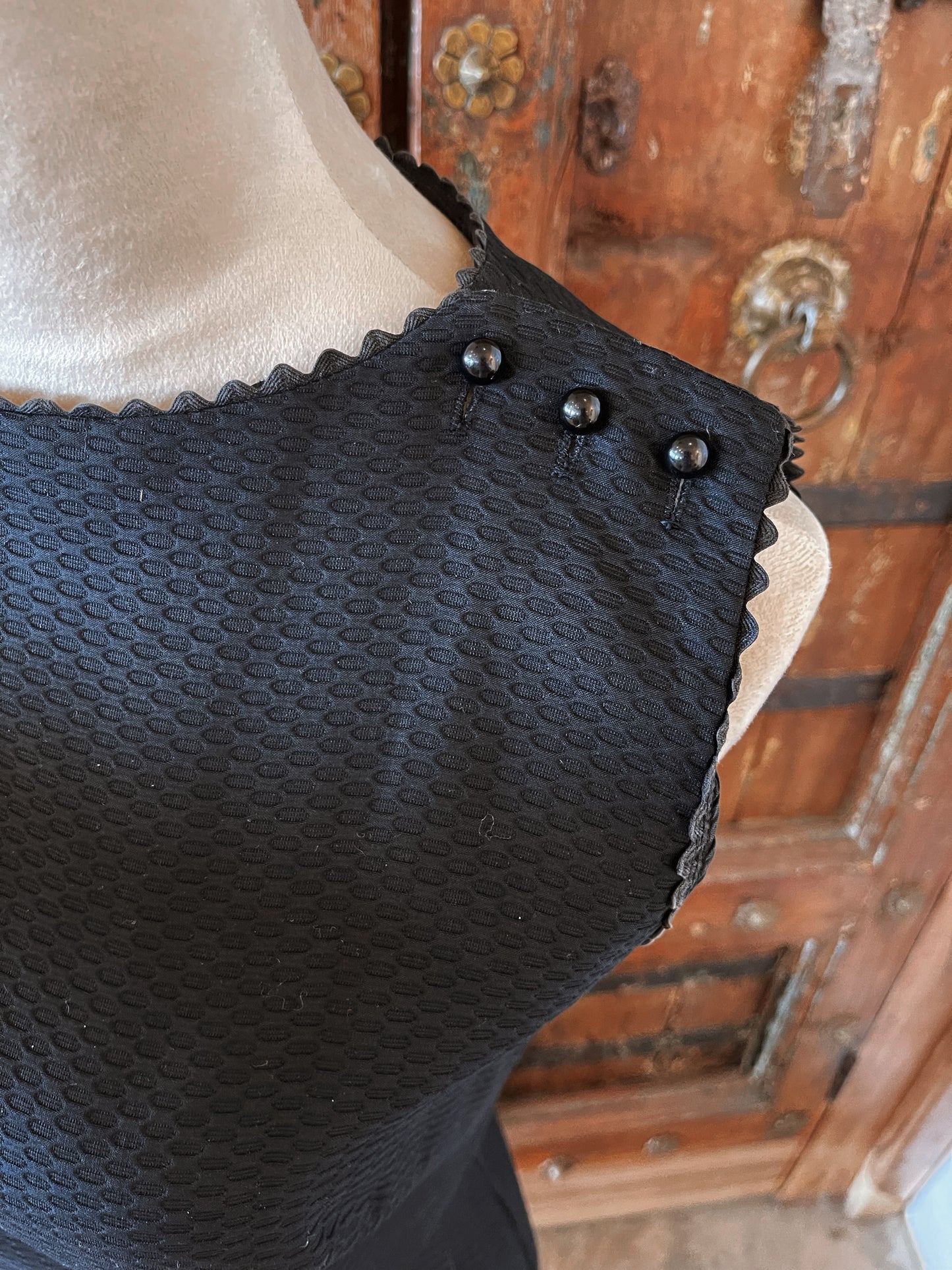 1950s Vintage Lanz Original Black Dress