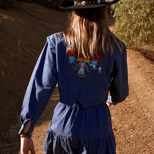 80’s Vintage Western Rodeo Skirt Set