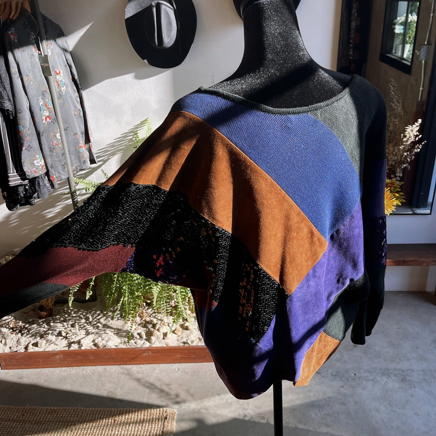 1980s Vintage Gianfranco Ferre Italian Patchwork Sweater