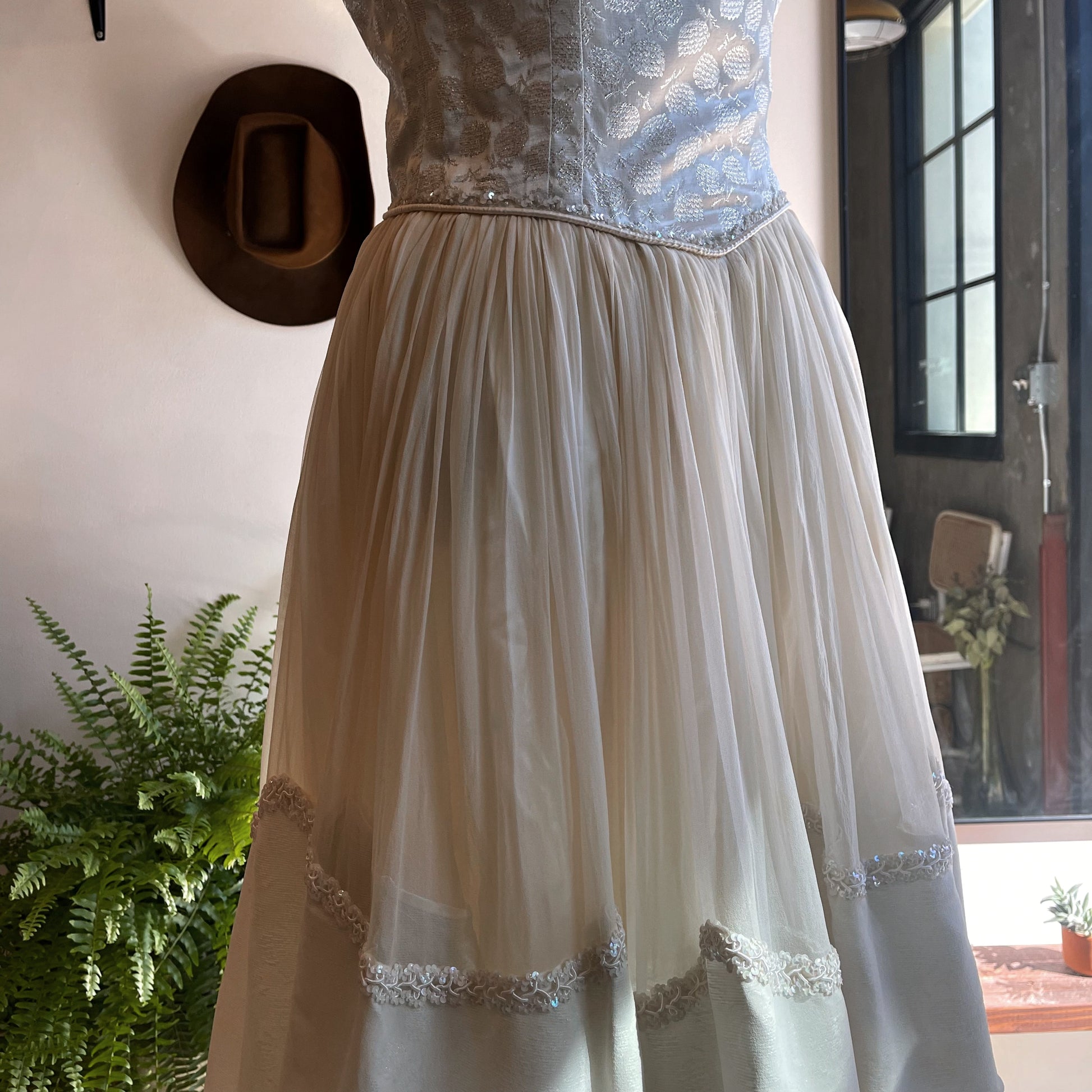 Vintage 50's Silk Chiffon Dress Vintage 50's Silk Chiffon Dress