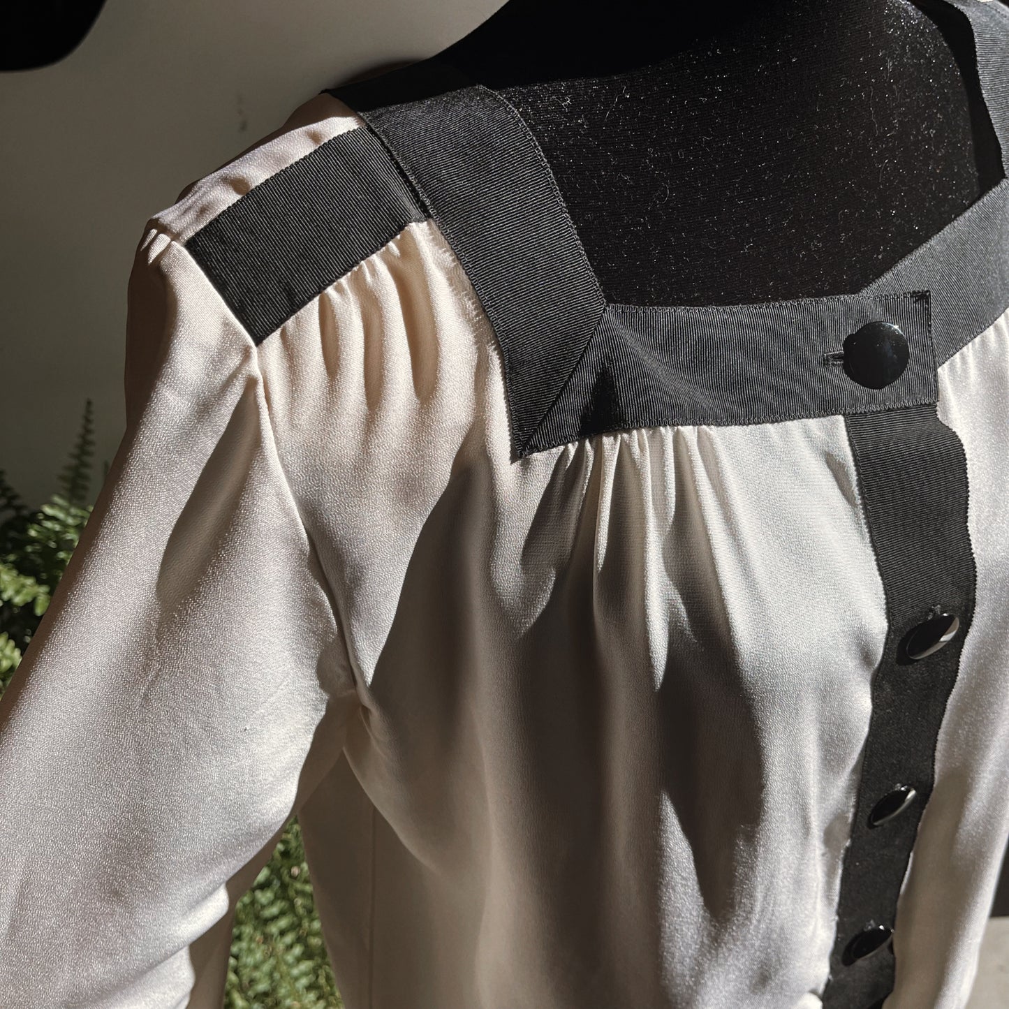 1980s Vintage Yves Saint Laurent Silk Blouse