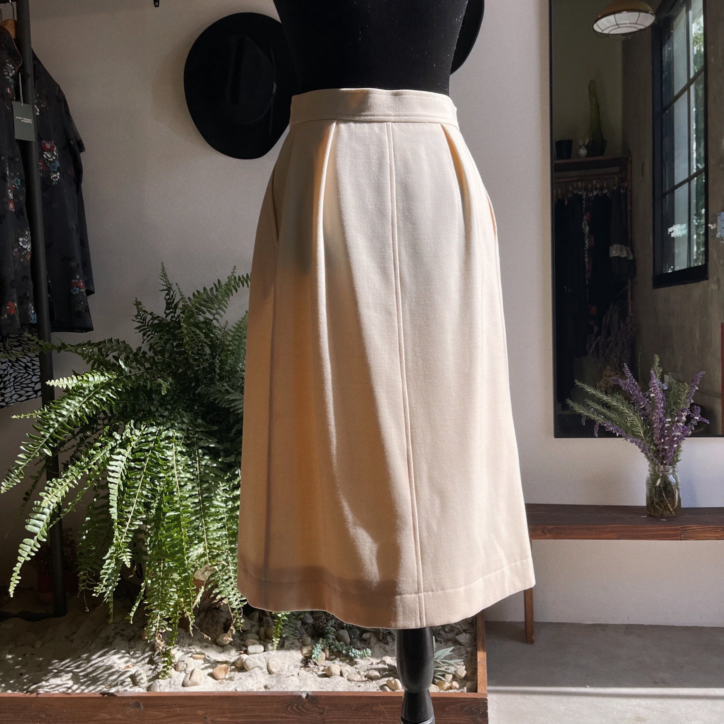 1970s Vintage Yves Saint Laurent Wool Skirt