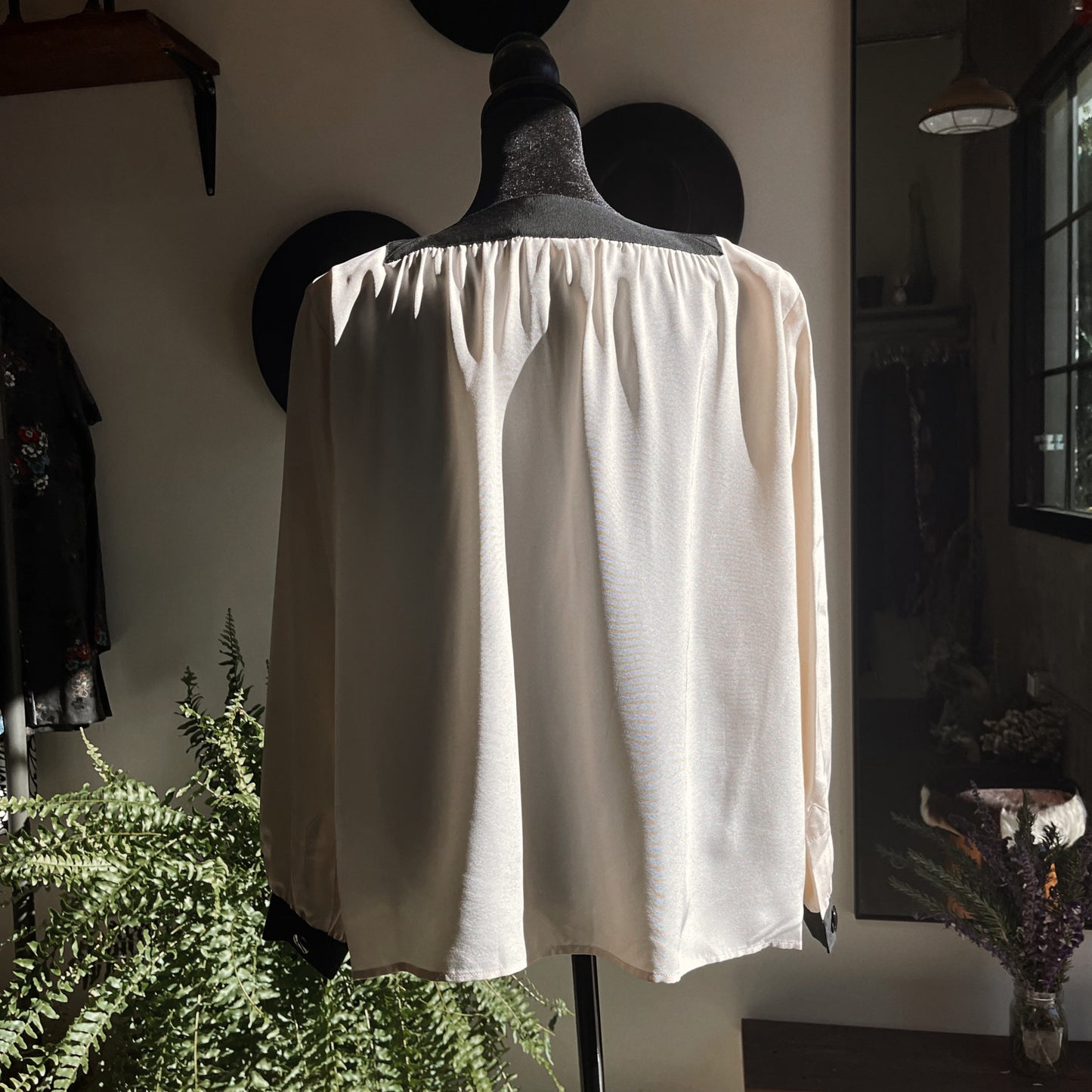 1980s Vintage Yves Saint Laurent Silk Blouse