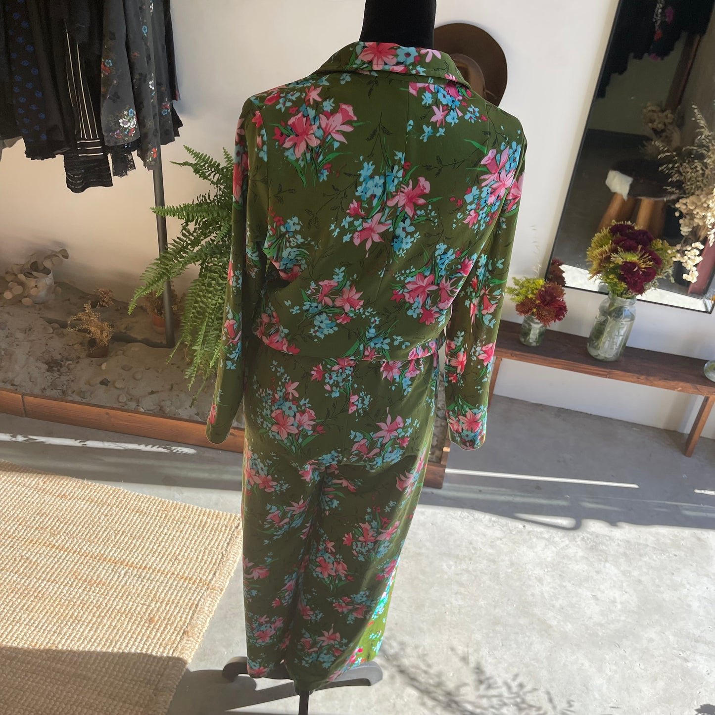 1970s Handmade Vintage Two Piece Disco Knit Set
