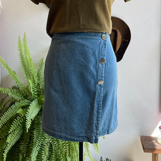 Vintage 80’s Rockmount Ranchwear Denim Mini Skirt