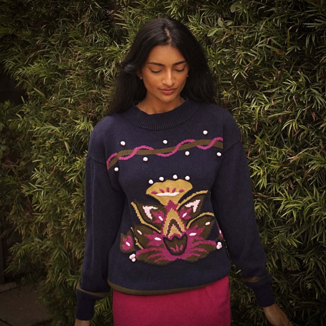 Vintage 80’s Izod Hand Knit Sweater - SHOP EZRA