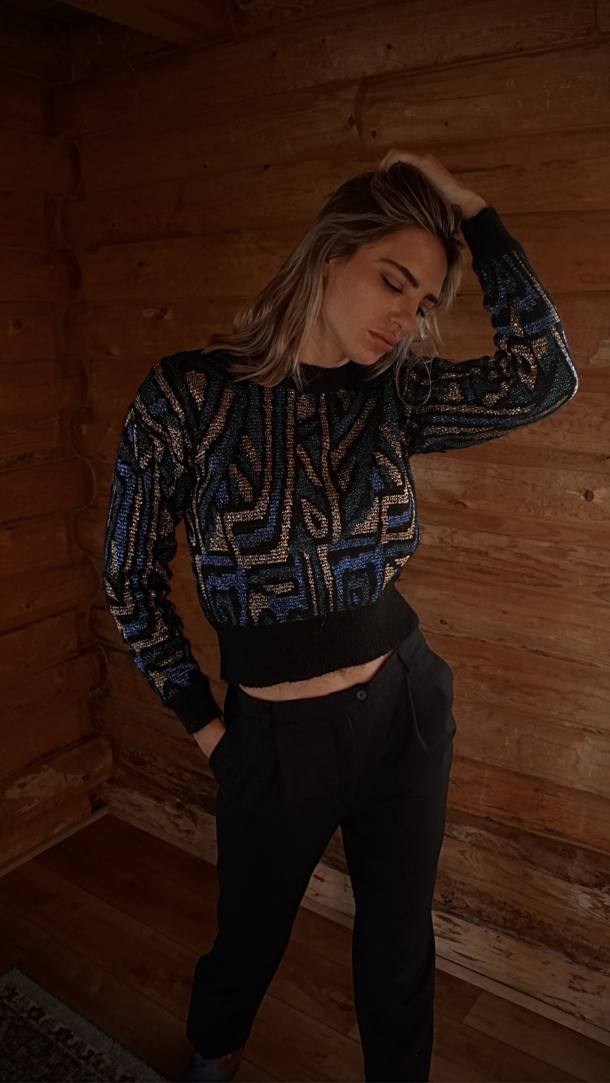 Vintage Christian Dior Wool Knit Sweater 80’s - SHOP EZRA