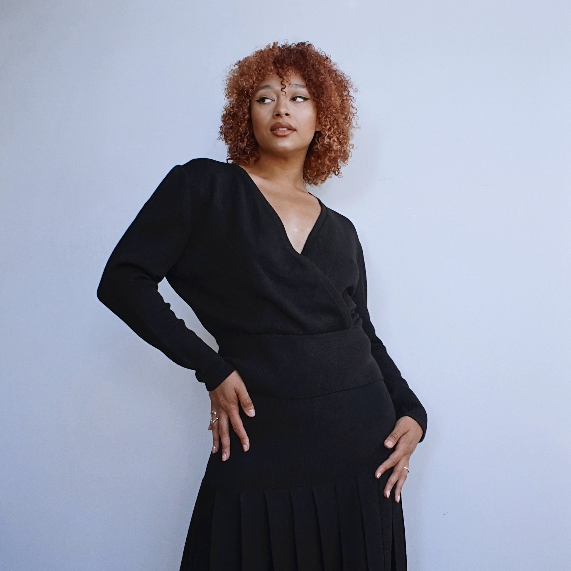 Vintage St. John Knit Black Sweater - SHOP EZRA