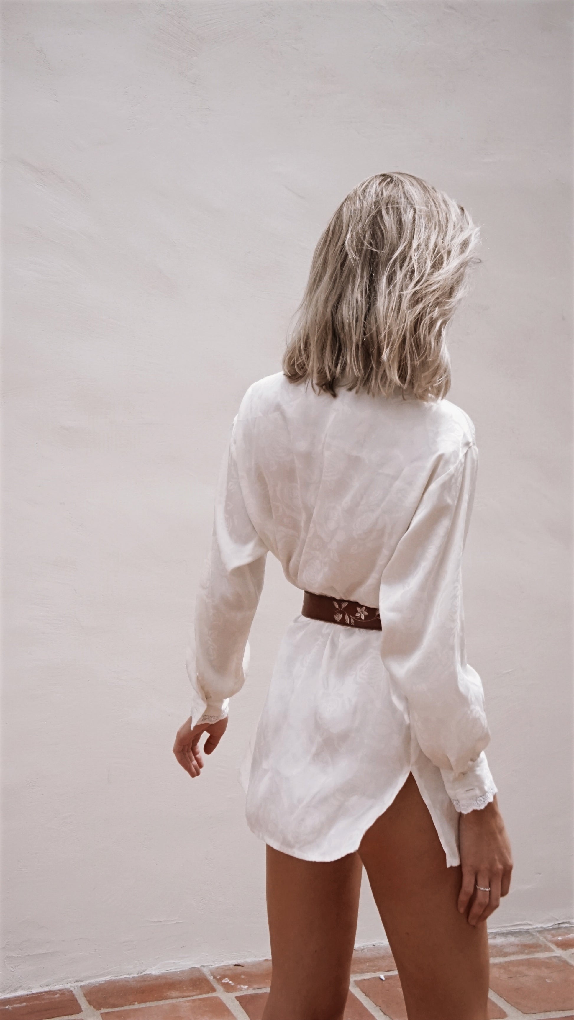 Vintage 80’s Christian Dior Mini Dress in Ivory - SHOP EZRA