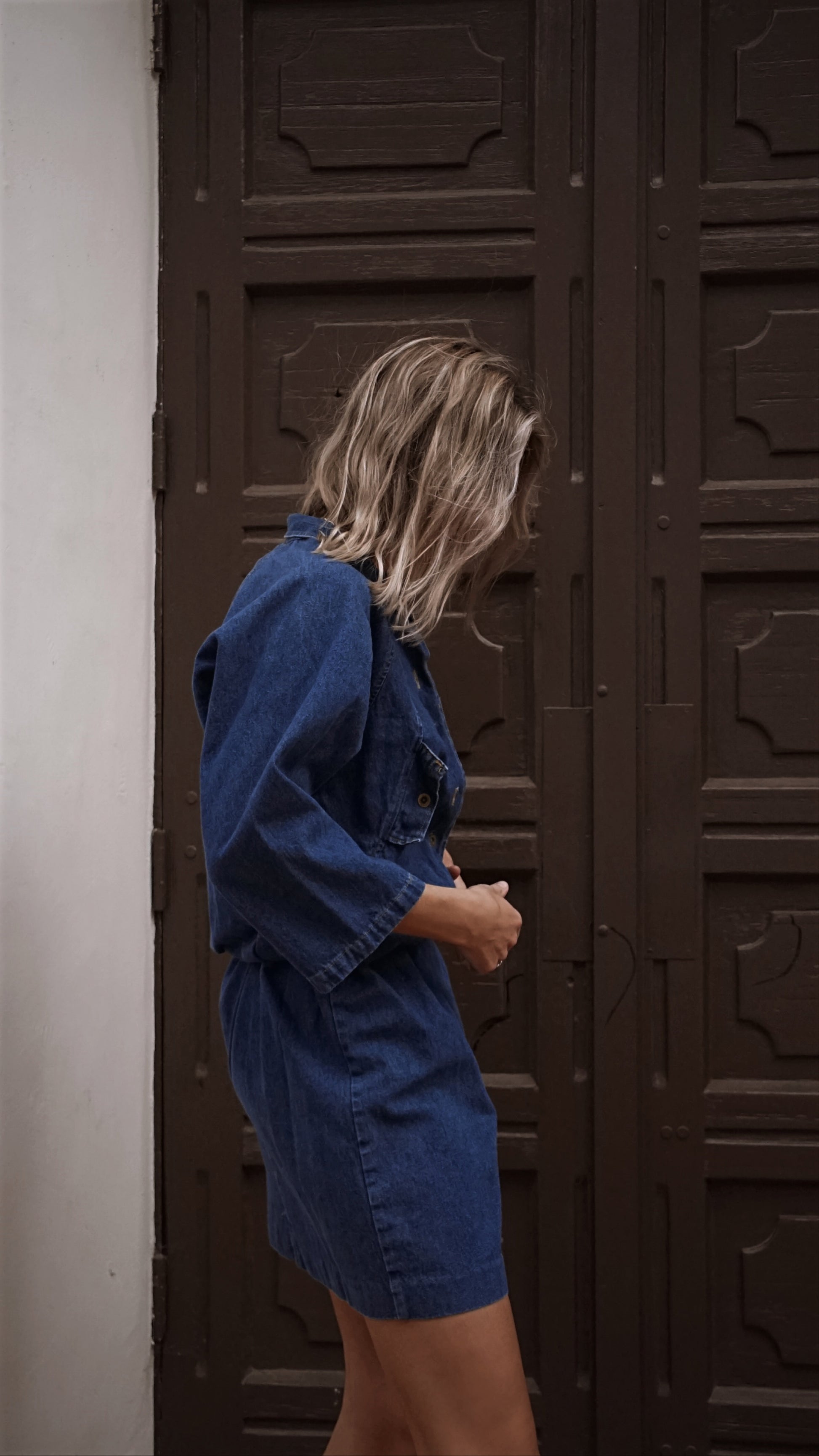 Vintage 80’s Dee of California Denim Mini Dress - SHOP EZRA