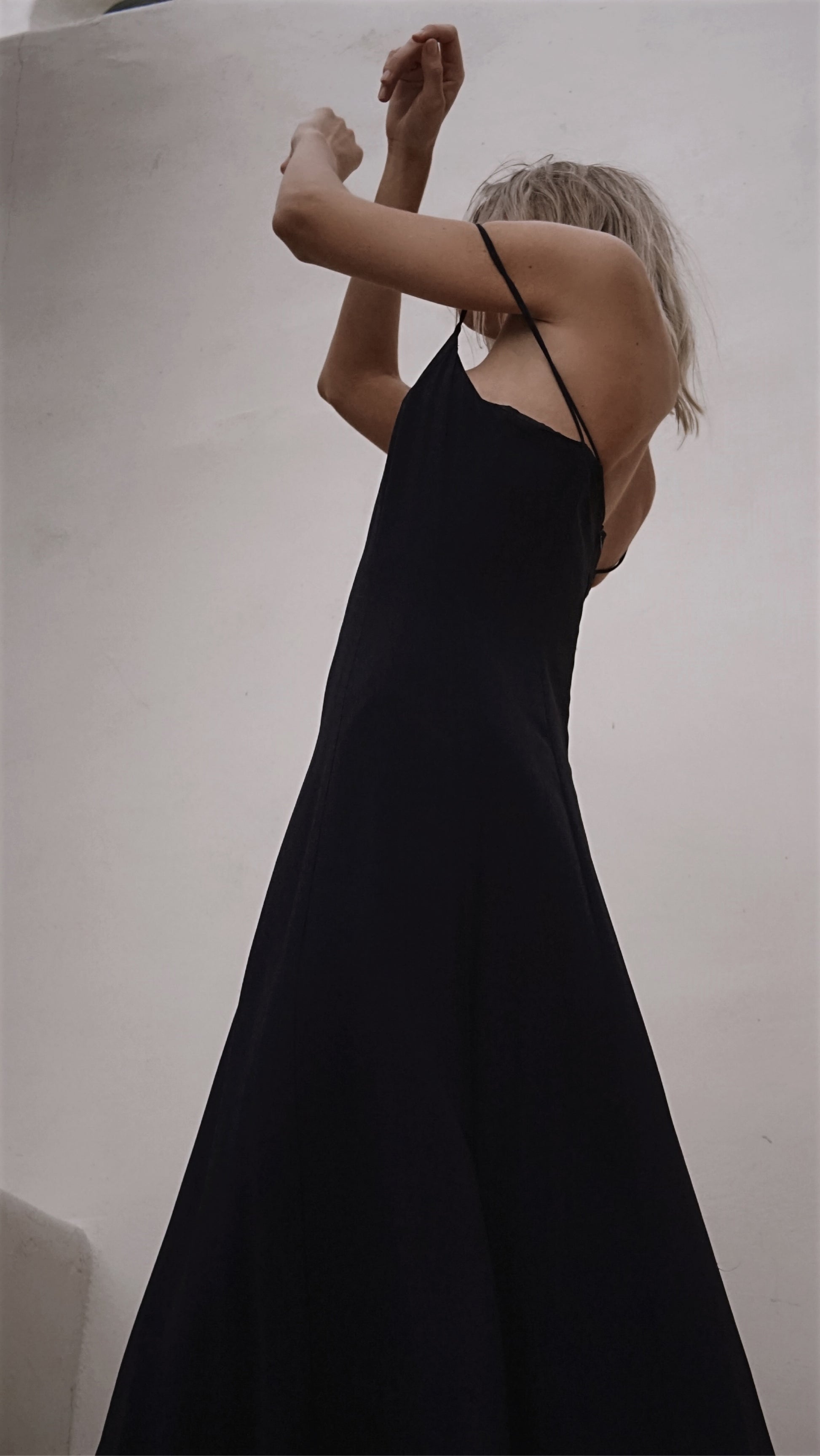 Vintage 90’s I. Magnin Isabel Arden Slip Dress in Navy - SHOP EZRA